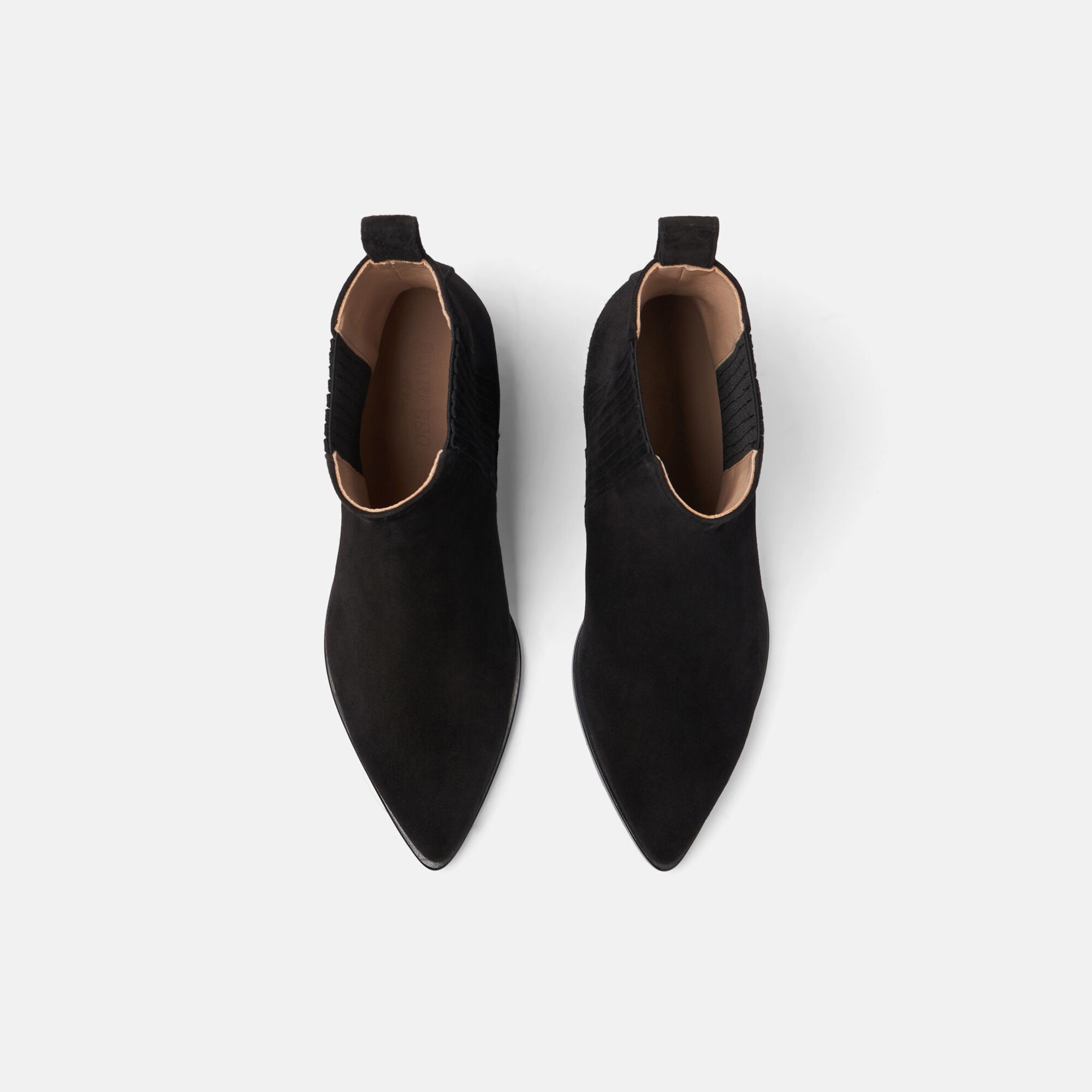 Scarosso Olivia Black Suede Black - Suede OLIVIACHEL