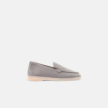 Scarosso Ludovica Girl Grey Suede Grey - Suede LUDOVICAKLOAF Scarosso Ludovica Girl Grey Suede Grey - Suede LUDOVICAKLOAF