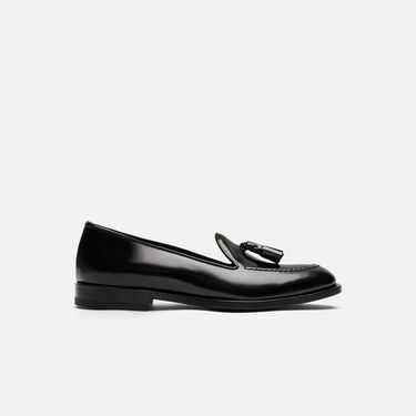 Scarosso Sienna Black Bright Black - Brushed Calf SIENNALOAF