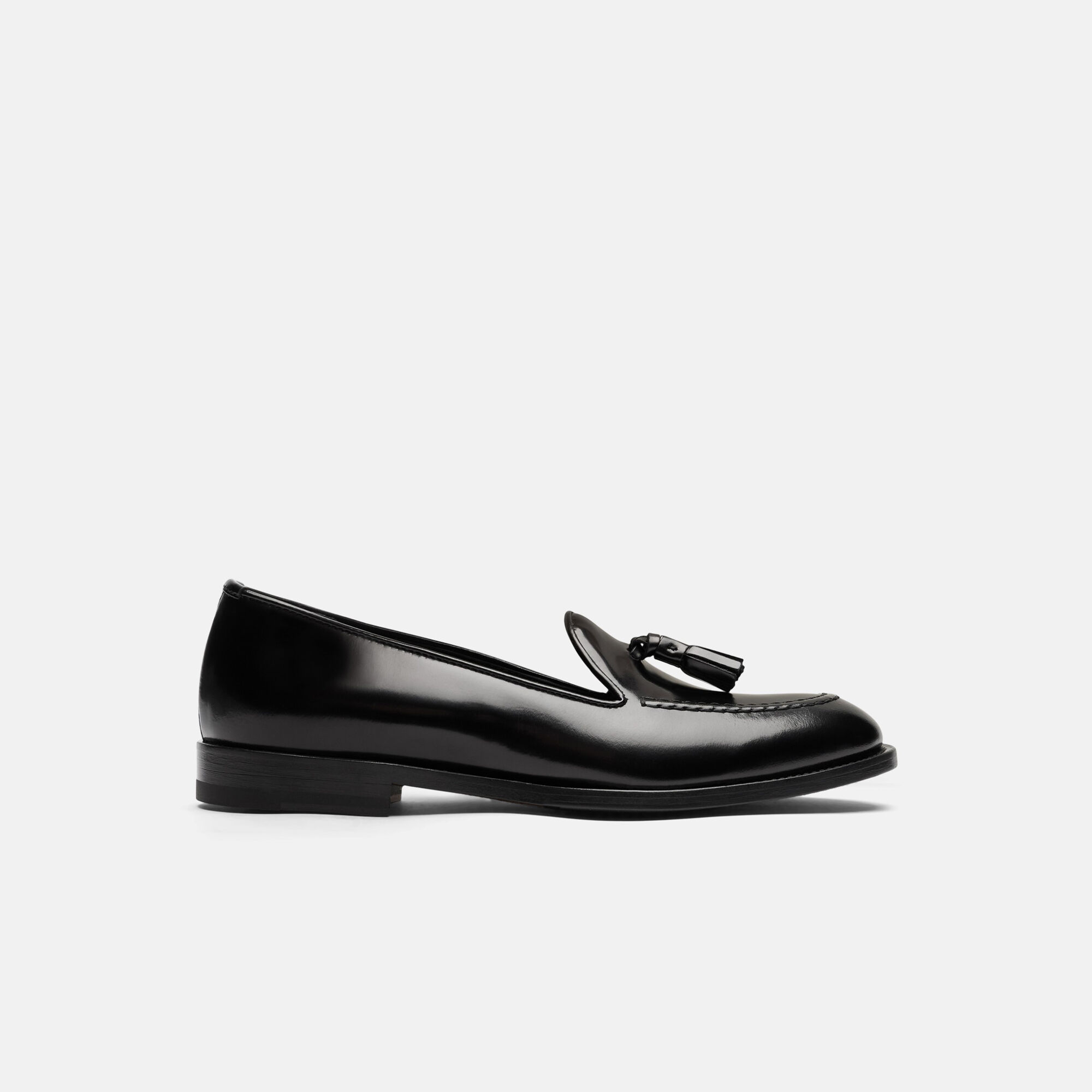 Scarosso Sienna Black Bright Black - Brushed Calf SIENNALOAF