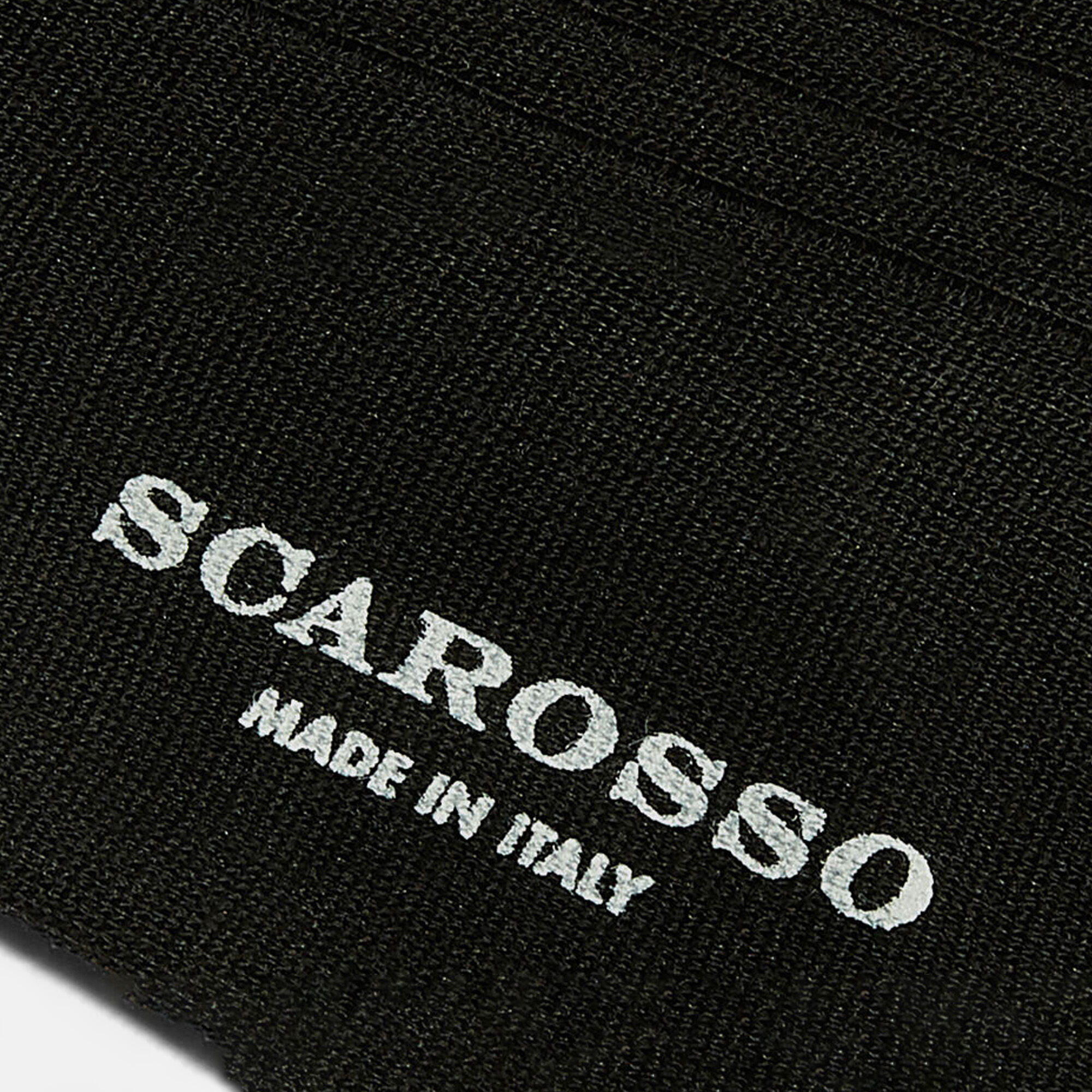 Scarosso Black Wool Calf Socks Black - Wool CALFWOOLSOCK