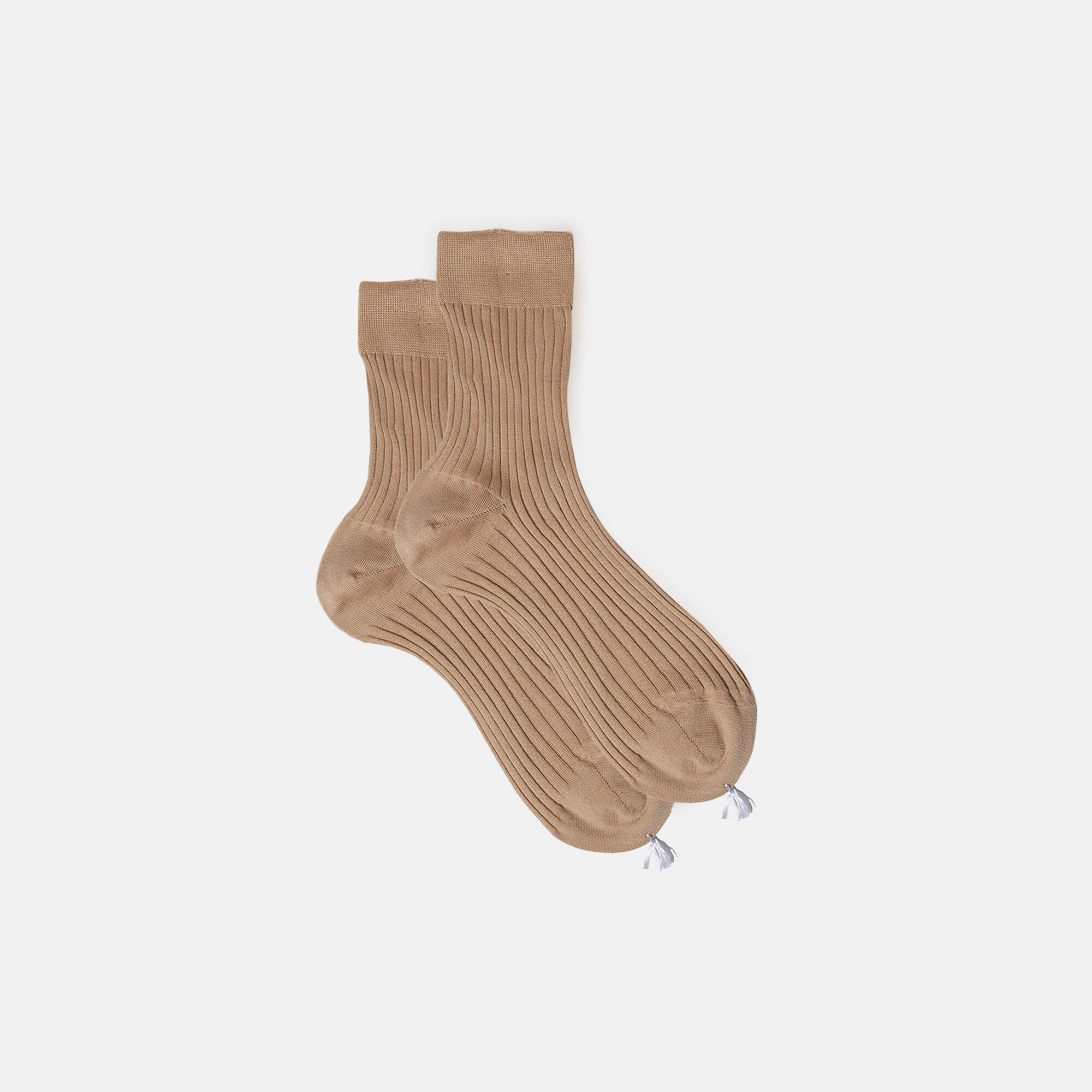 Scarosso Beige Cotton Ankle Socks Beige - Cotton ANKLCOTTSOCK
