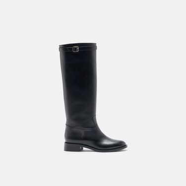 Scarosso Lauren Black Black - Calf LAURENBOOT
