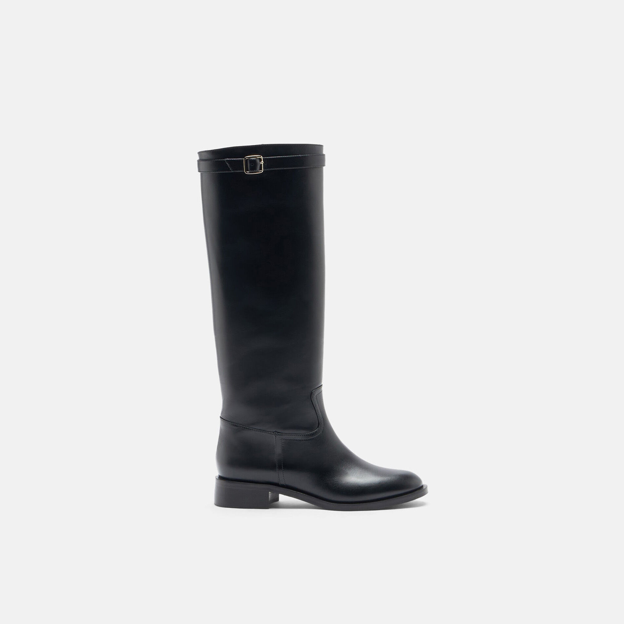 Scarosso Lauren Black Black - Calf LAURENBOOT