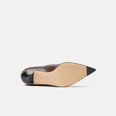 Scarosso Barbara Brown Snake Brown - Snake-Printed Calf BARBARABOOT