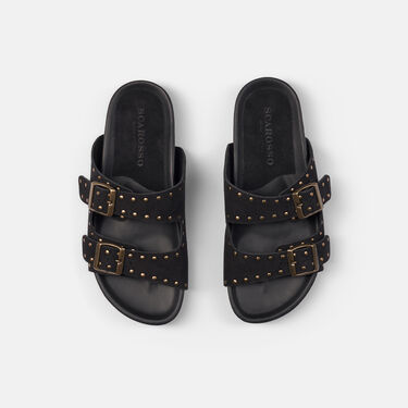 Scarosso Delilah Black Suede Black - Suede DELILAHSAND Scarosso Delilah Black Suede Black - Suede DELILAHSAND