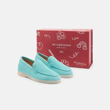Scarosso Ludovica Girl Turquoise Suede Turquoise - Suede LUDOVICAKLOAF