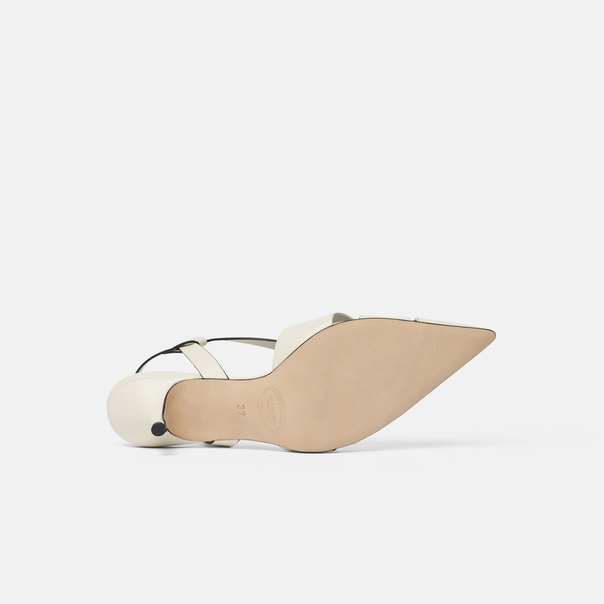Scarosso Clio Off White Off White - Calf CLIOPUMP