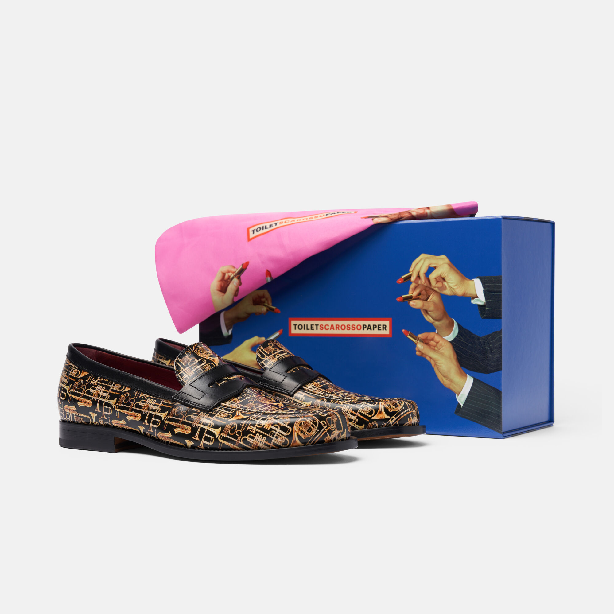 Scarosso Trumpet for Him Trumpet Black - Calf TOILETMLOAF