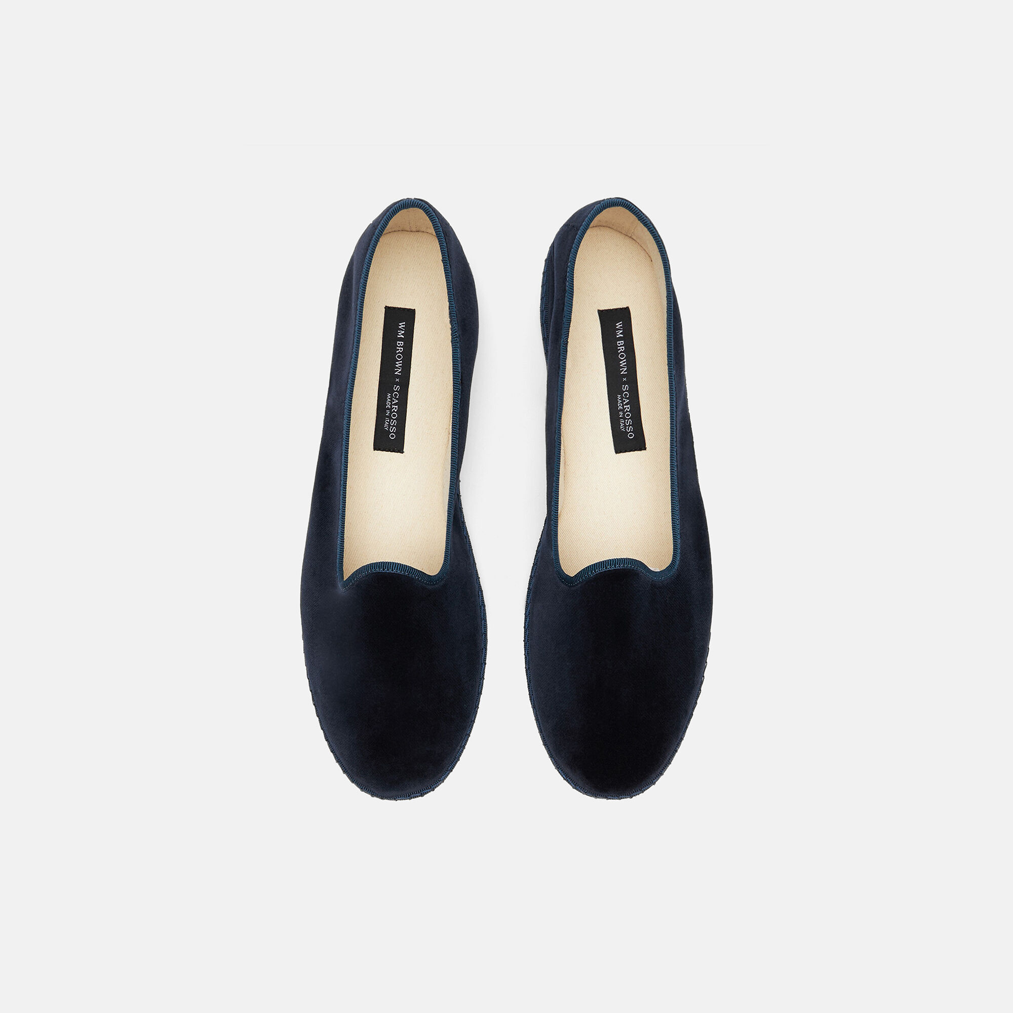 Scarosso William IV Midnight Blue - Velvet MIDNIGHTSLIP