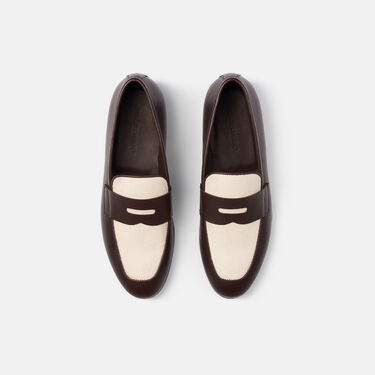 Scarosso Gregory Dark Brown Canvas Edit Dark Brown - Calf GREGORYLOAF Scarosso Gregory Dark Brown Canvas Edit Dark Brown - Calf GREGORYLOAF