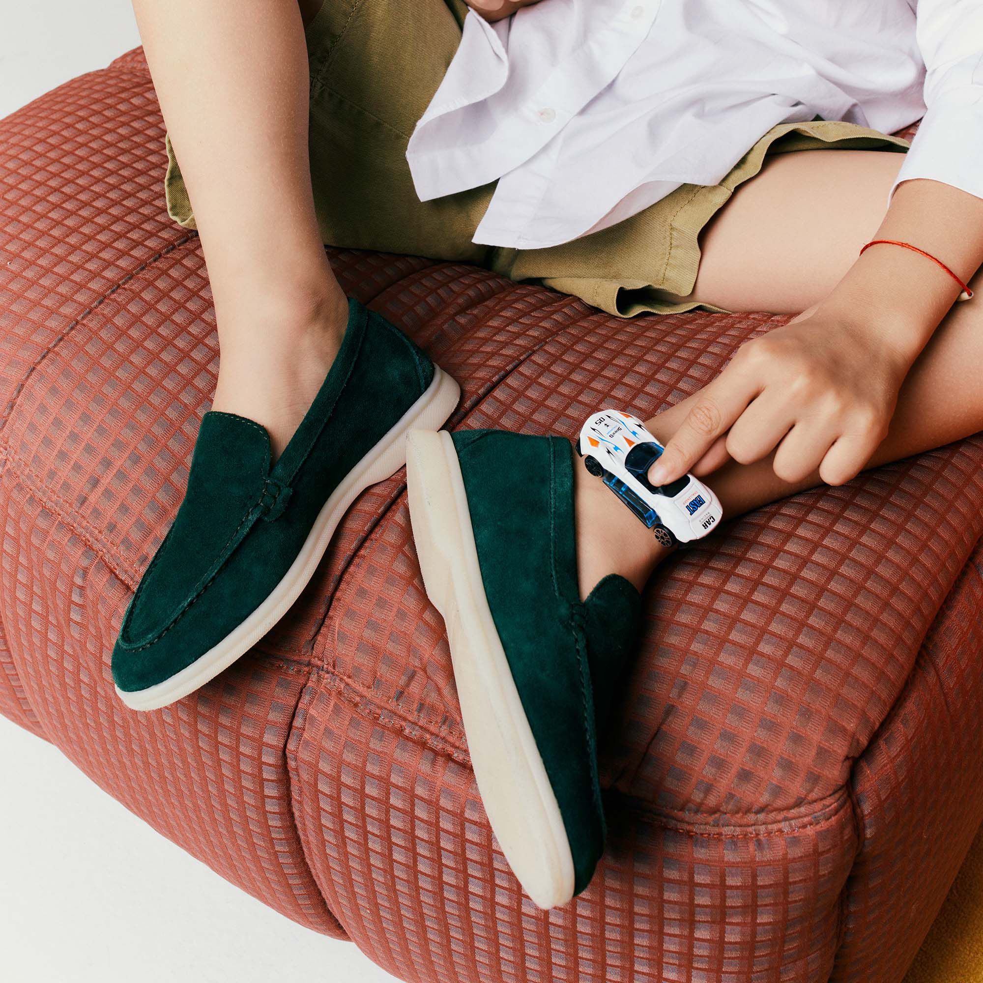 Scarosso Ludovico Boy Green Suede Green - Suede LUDOVICOKLOAF
