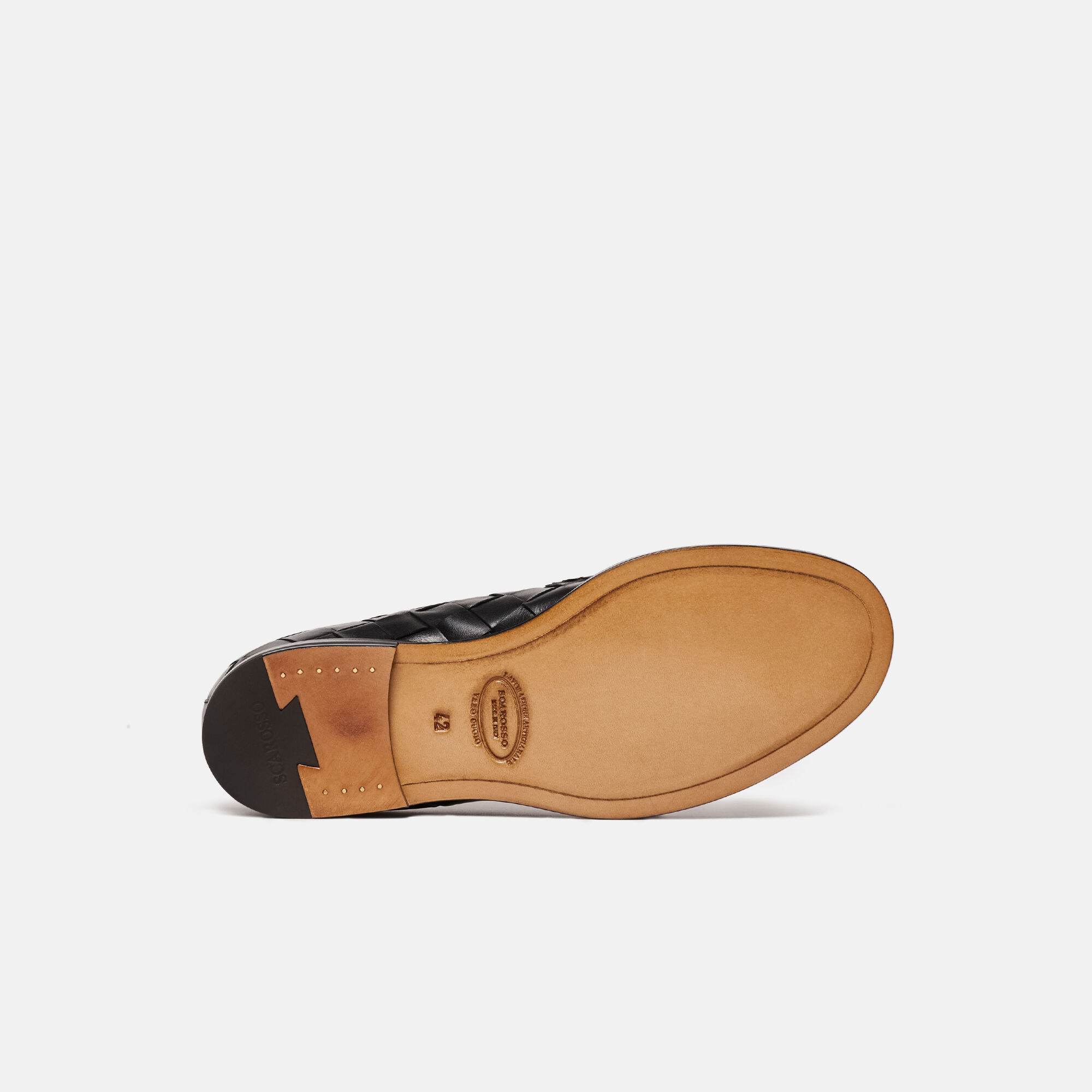 Scarosso Gerald Black Woven Black - Calf GERALDLOAF