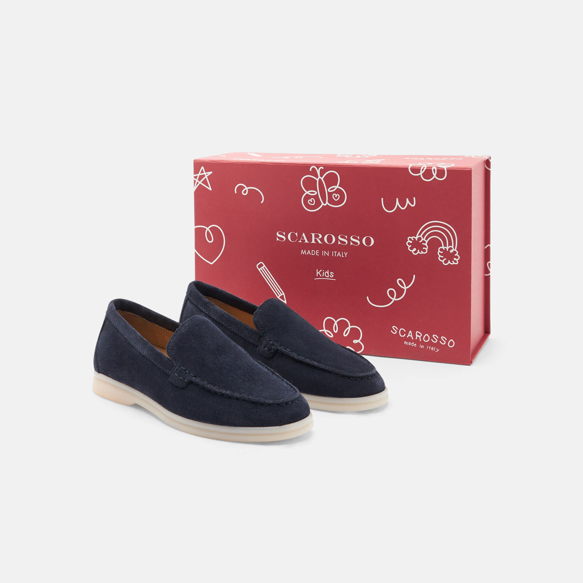 Scarosso Ludovica Girl Blue Suede Blue - Suede LUDOVICAKLOAF