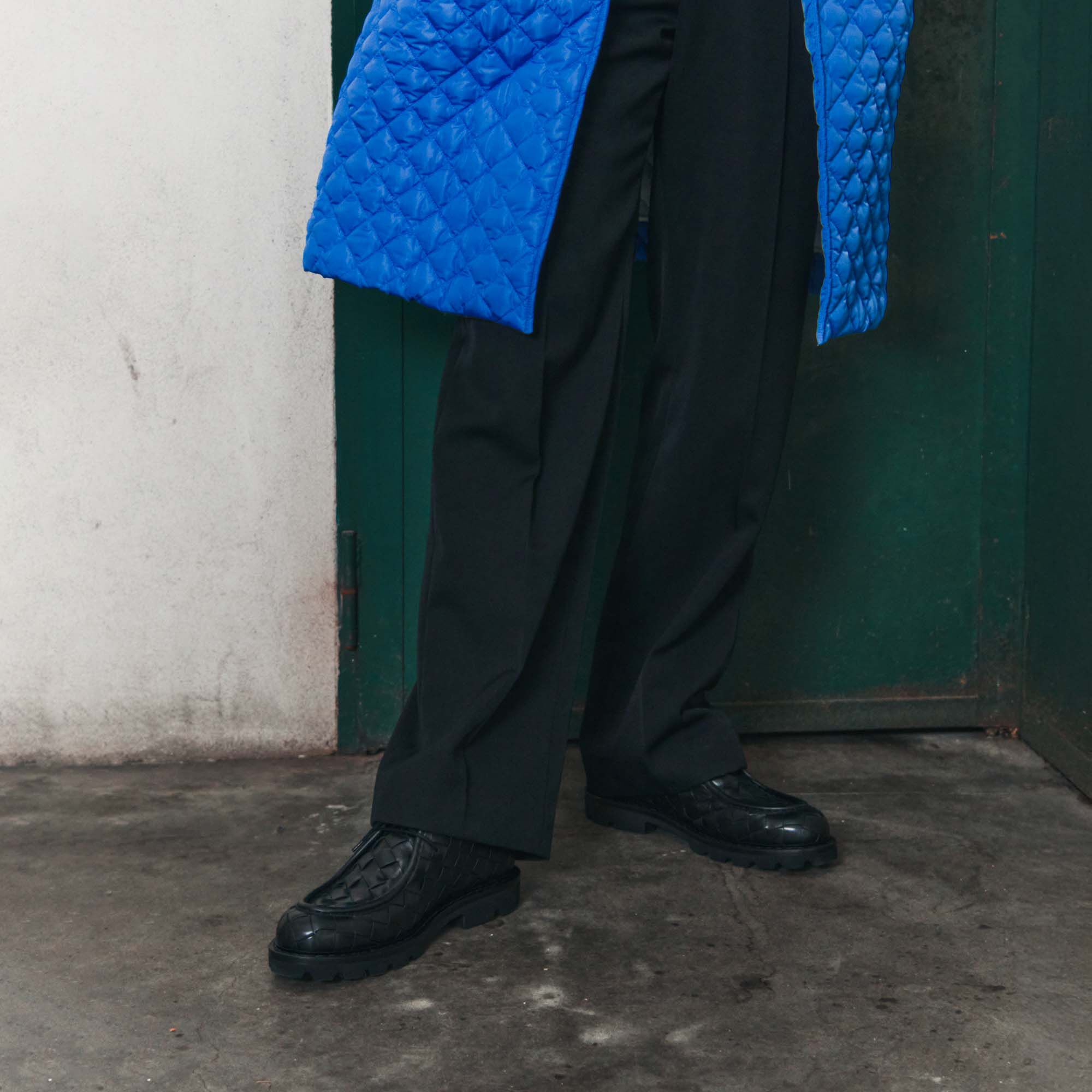 Scarosso Damiano Black Woven Black - Calf DAMIANODERB