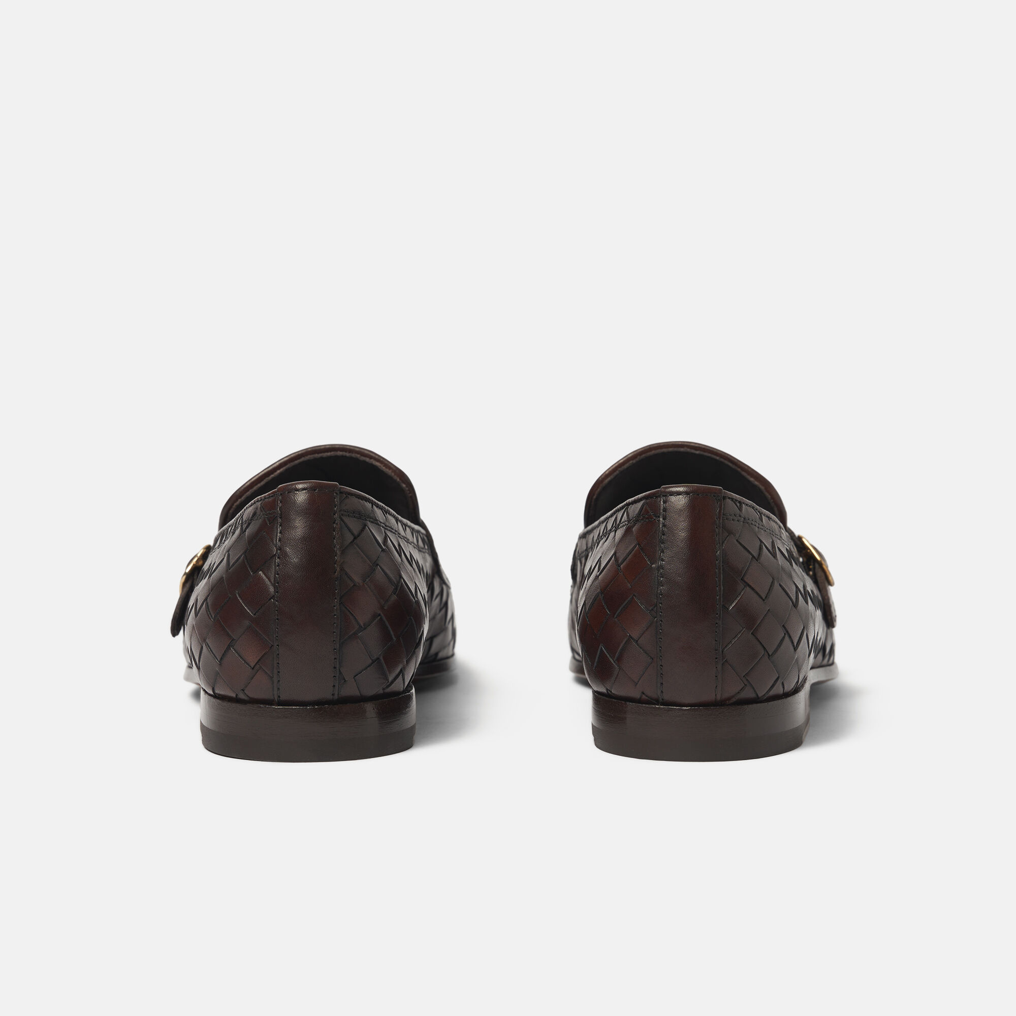 Scarosso Ernesto Dark Brown Woven Dark Brown - Calf ERNESTOLOAF