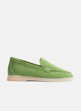 Scarosso Ludovica Girl Light Green Suede Light Green - Suede LUDOVICAKLOAF