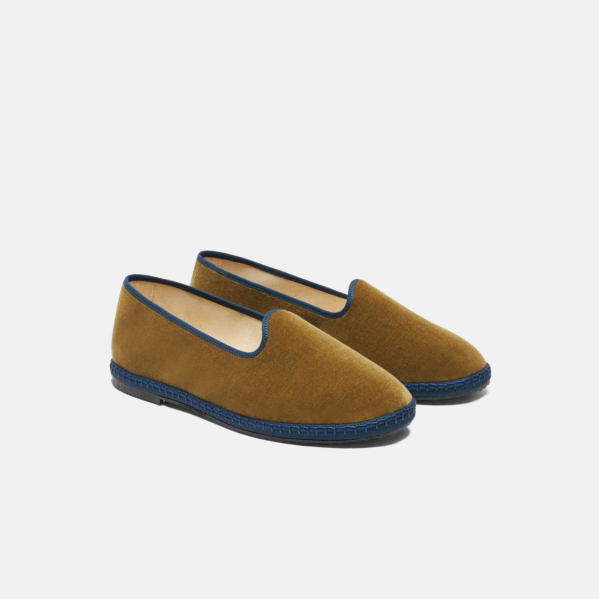 Scarosso William IV Olive Green - Velvet OLIVESLIP