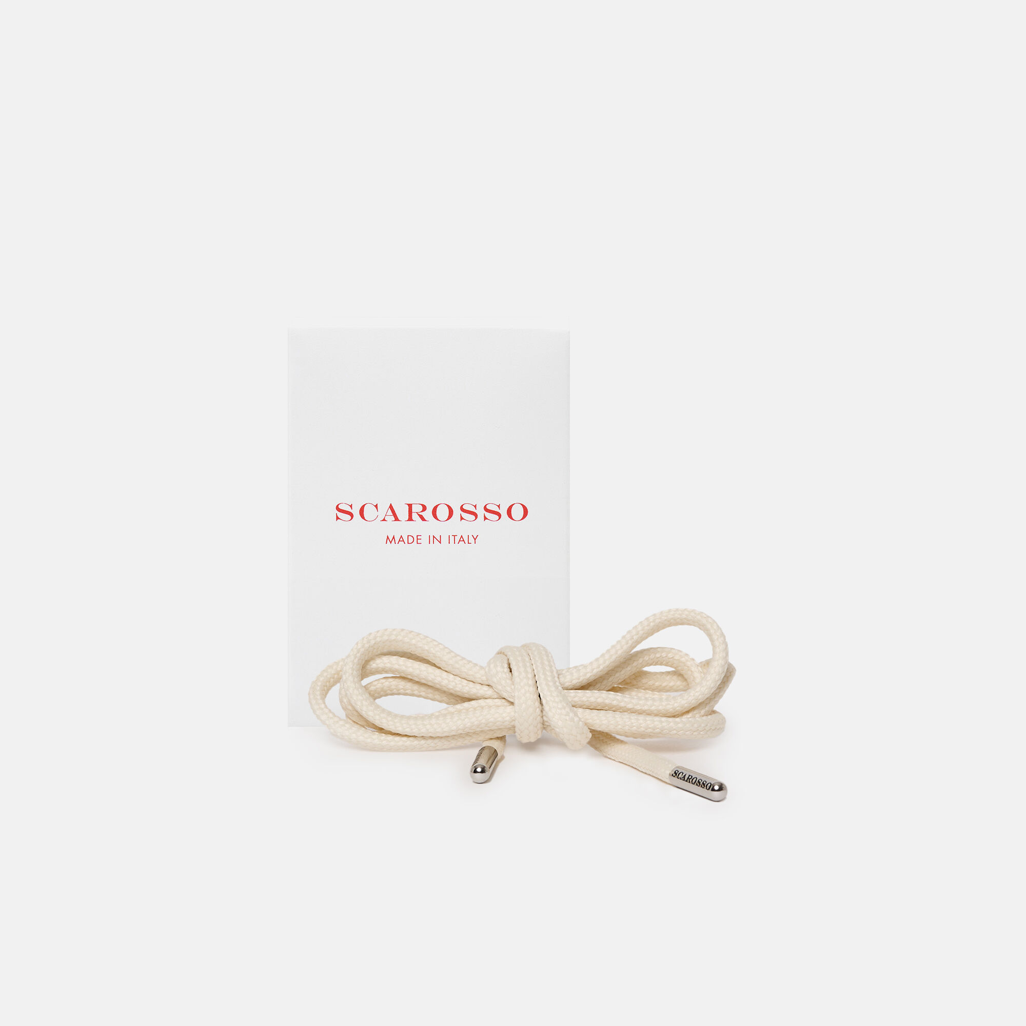 Scarosso Off White Laces Off White - Cotton SHOELACE