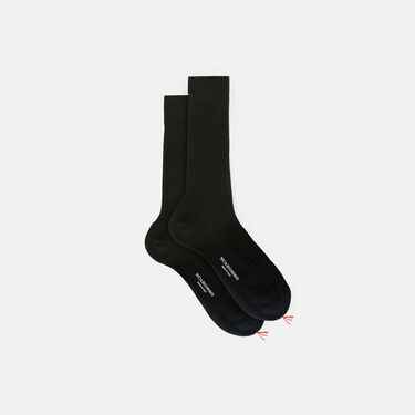 Scarosso Black Wool Calf Socks Black - Wool CALFWOOLSOCK Scarosso Black Wool Calf Socks Black - Wool CALFWOOLSOCK