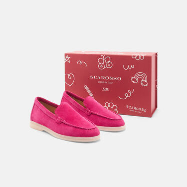 Scarosso Ludovica Girl Fuchsia Suede Fuchsia - Suede LUDOVICAKLOAF Scarosso Ludovica Girl Fuchsia Suede Fuchsia - Suede LUDOVICAKLOAF