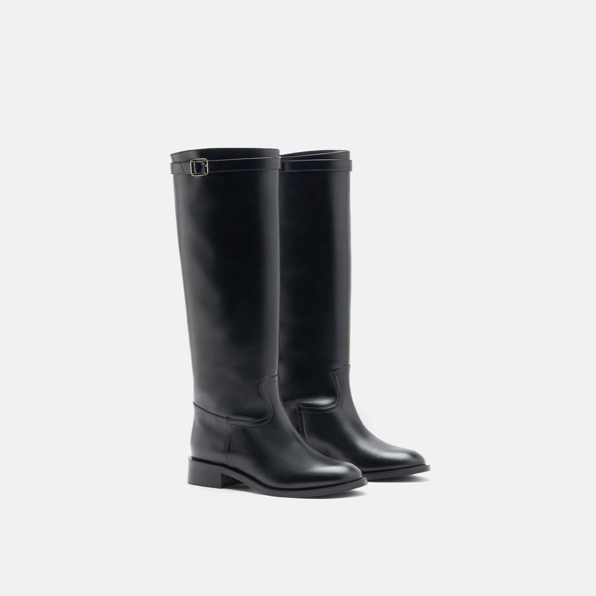 Scarosso Lauren Black Black - Calf LAURENBOOT