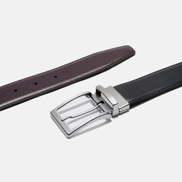 Scarosso Reversible Smooth Black/Brown Belt Black calf REVBELT