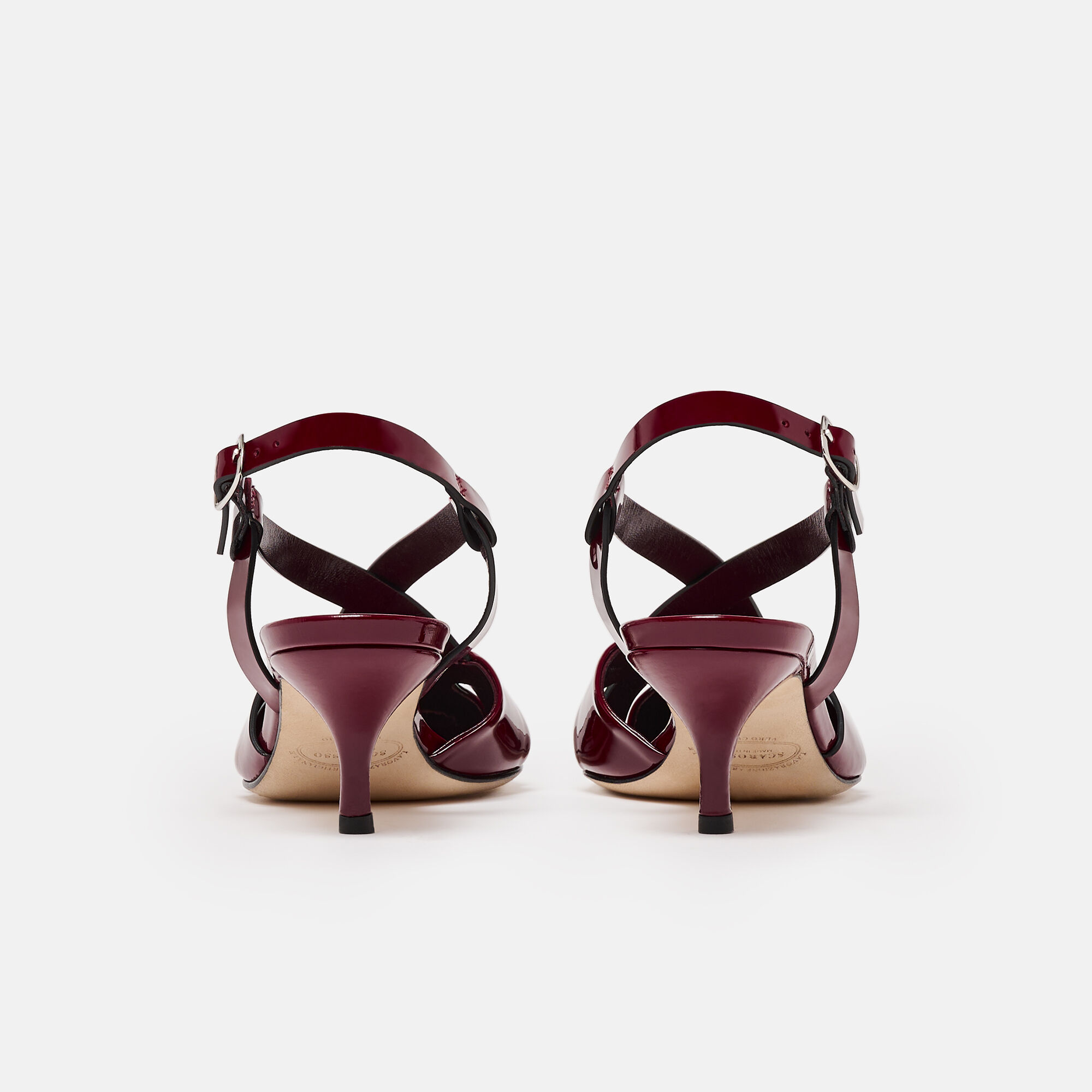 Scarosso Clio Burgundy Patent Burgundy - Patent CLIOPUMP