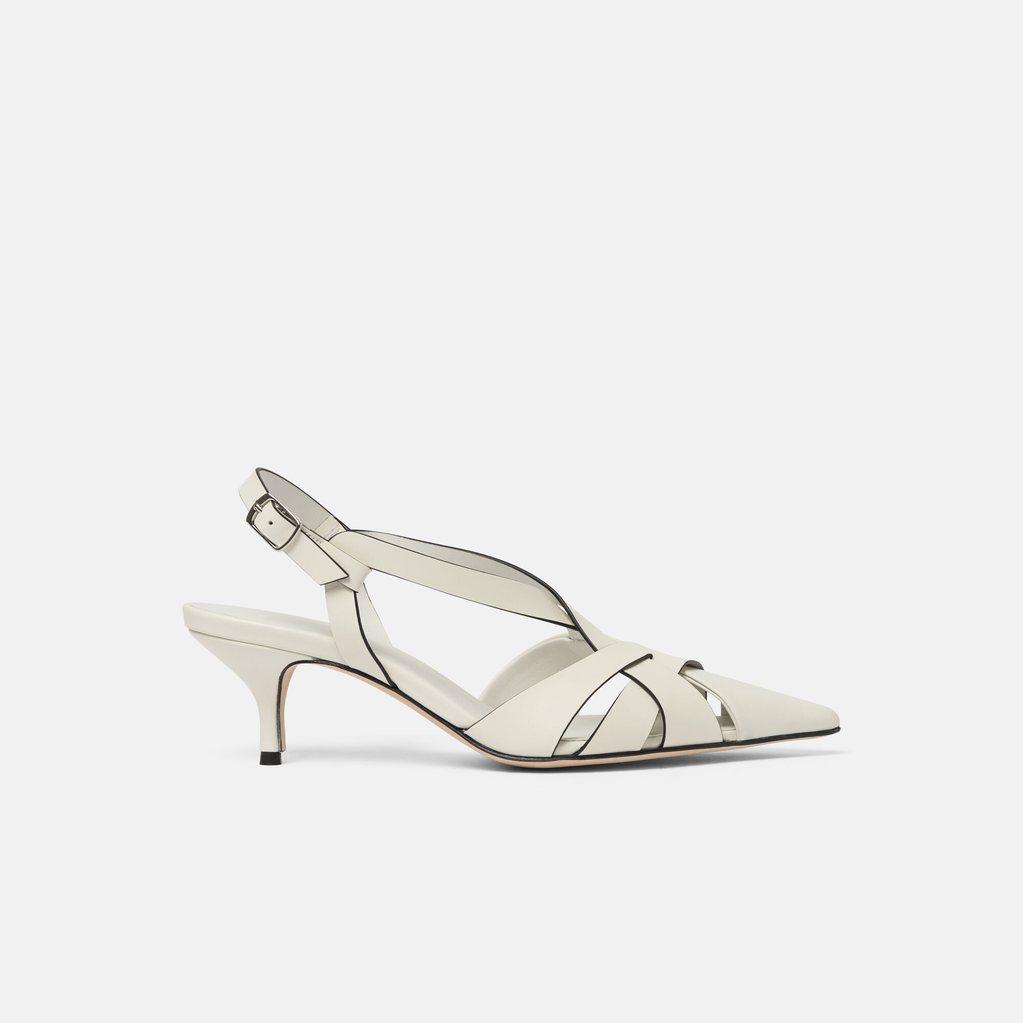 Scarosso Clio Off White Off White - Calf CLIOPUMP