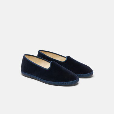 Scarosso William IV Midnight Blue - Velvet MIDNIGHTSLIP