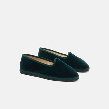 Scarosso Valentina Green Velvet Green - velvet VALENTINASLIP Scarosso Valentina Green Velvet Green - velvet VALENTINASLIP