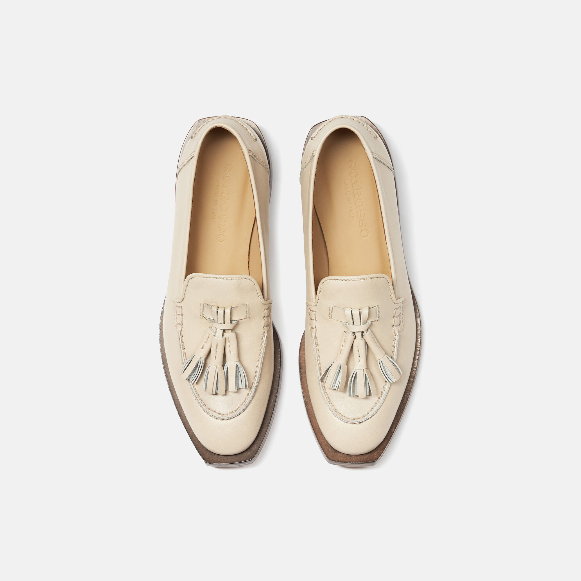 Scarosso Arianna Off White Off White - Calf ARIANNALOAF