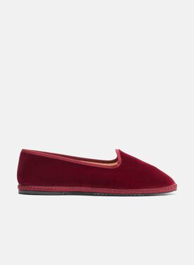 Scarosso Valentino Burgundy Velvet Burgundy - velvet VALENTINOSLIP