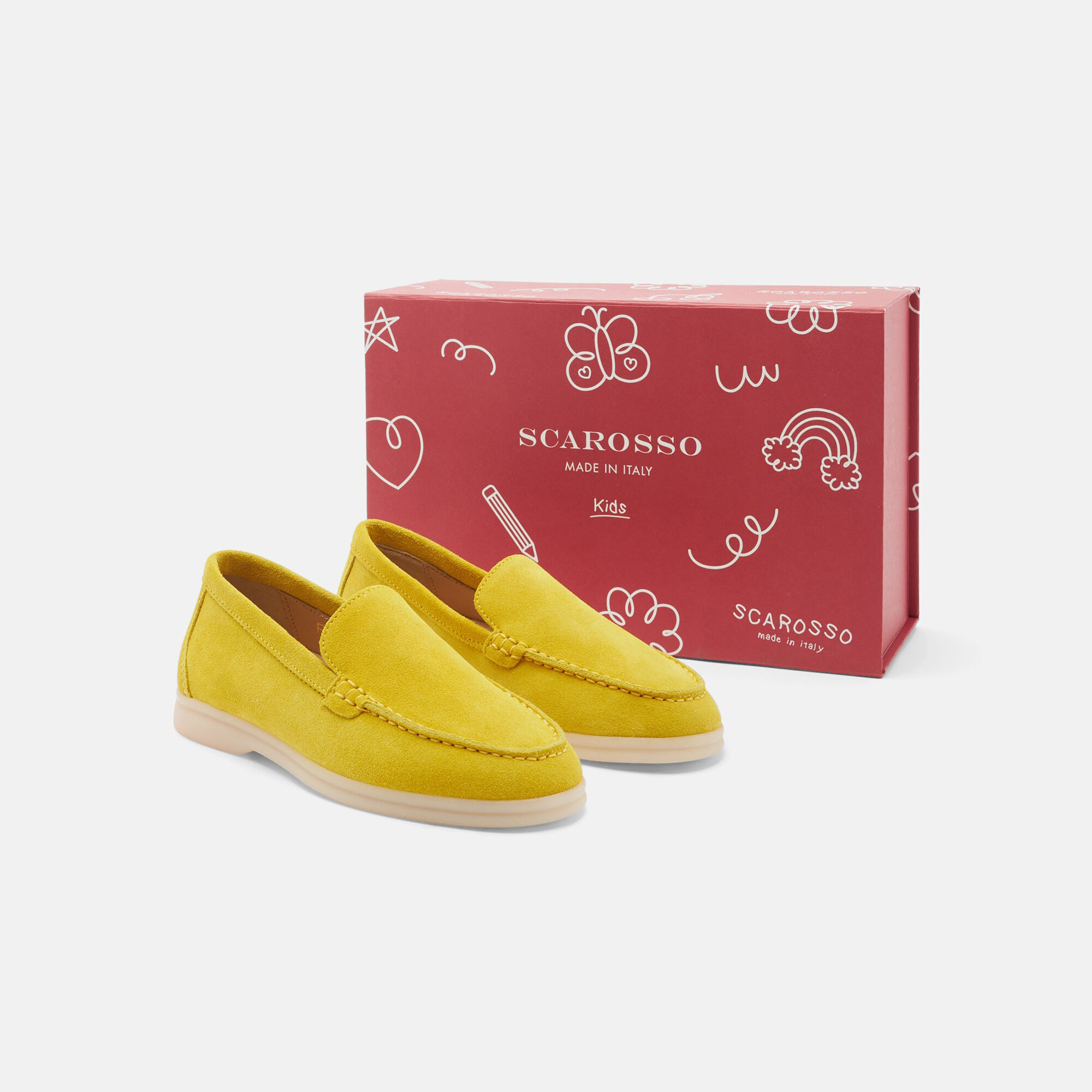 Scarosso Ludovica Girl Yellow Suede Yellow - Suede LUDOVICAKLOAF