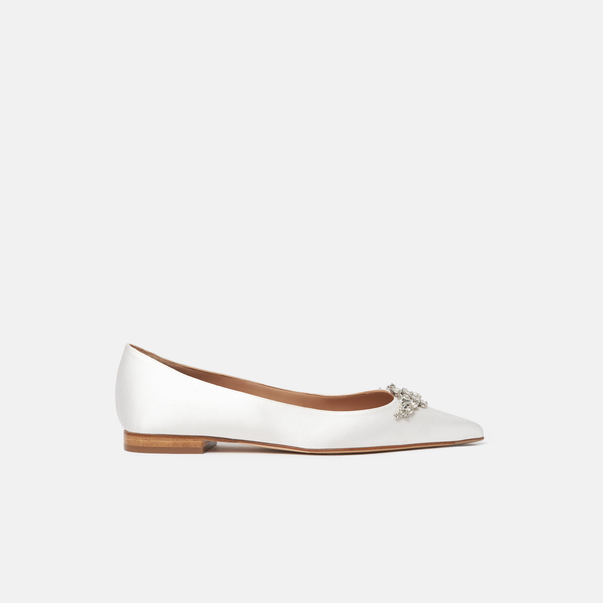 Scarosso Iris Satin Strass White - Silk IRISBALL