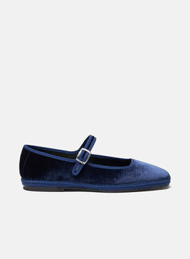 Scarosso Petra Blue Velvet Blue - Velvet PETRASLIP
