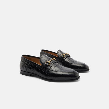 Scarosso Alessandro Black Croco Black - Croco-Printed Calf ALESSANDROLOAF Scarosso Alessandro Black Croco Black - Croco-Printed Calf ALESSANDROLOAF