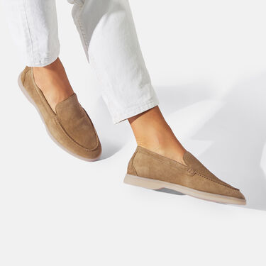 Scarosso Ludovica Beige Suede Beige - Suede LUDOVICALOAF Scarosso Ludovica Beige Suede Beige - Suede LUDOVICALOAF