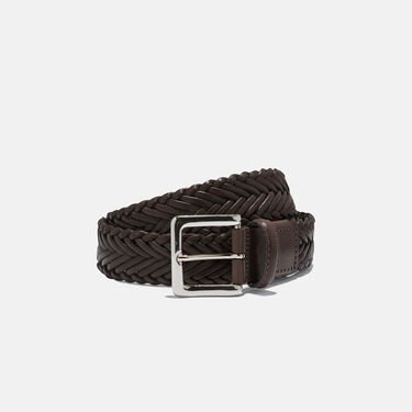 Scarosso Brown Woven Belt Brown Calf BRAIDEDBELT Scarosso Brown Woven Belt Brown Calf BRAIDEDBELT