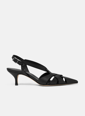 Scarosso Clio Black Black - Calf CLIOPUMP