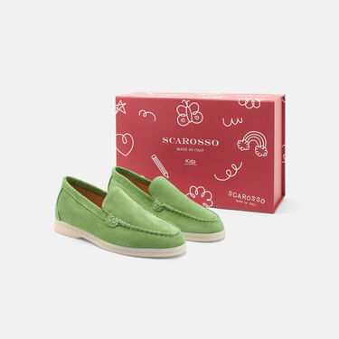 Scarosso Ludovica Girl Light Green Suede Light Green - Suede LUDOVICAKLOAF Scarosso Ludovica Girl Light Green Suede Light Green - Suede LUDOVICAKLOAF
