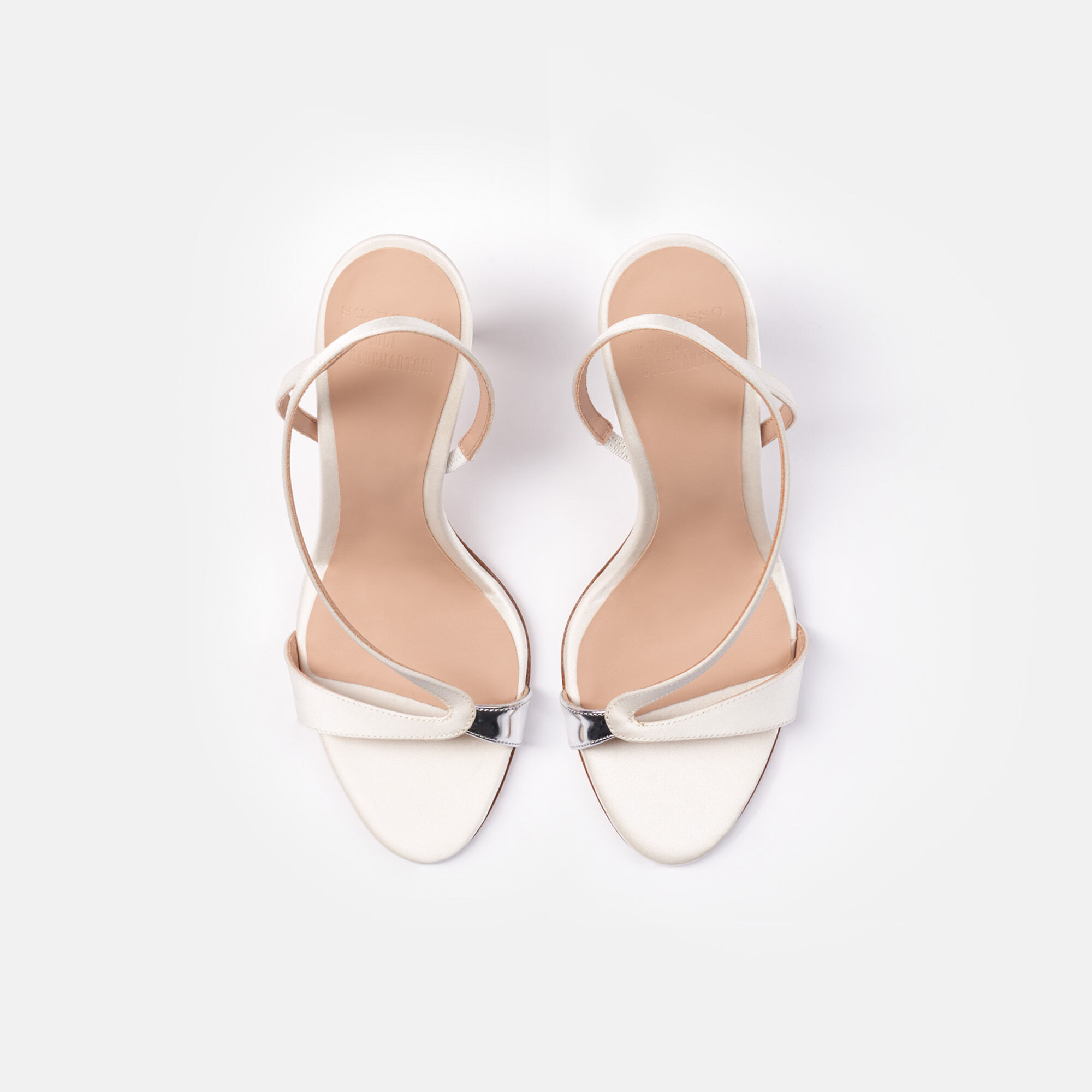 Scarosso Paula White Satin White - Silk PAULASAND