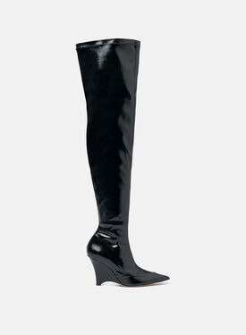 Scarosso Marta I Black Patent Black - Synthetic Leather MARTAIBOOT