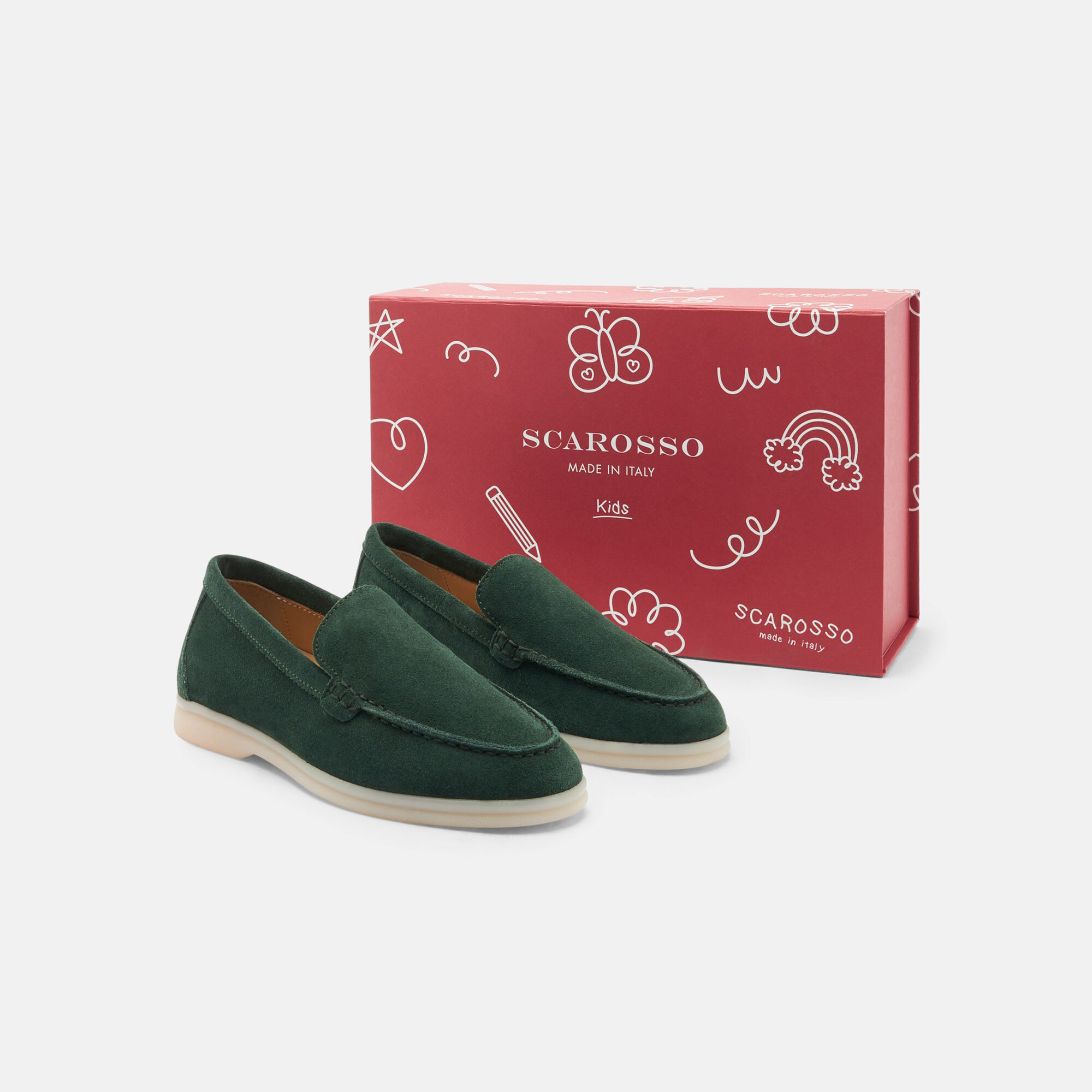 Scarosso Ludovica Girl Green Suede Green - Suede LUDOVICAKLOAF