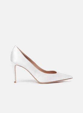 Scarosso Greta White Satin White - Silk GRETAPUMP