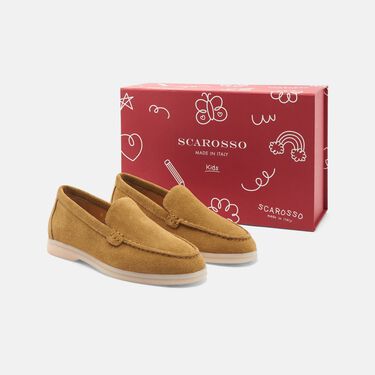 Scarosso Ludovica Girl Beige Suede Beige - Suede LUDOVICAKLOAF Scarosso Ludovica Girl Beige Suede Beige - Suede LUDOVICAKLOAF