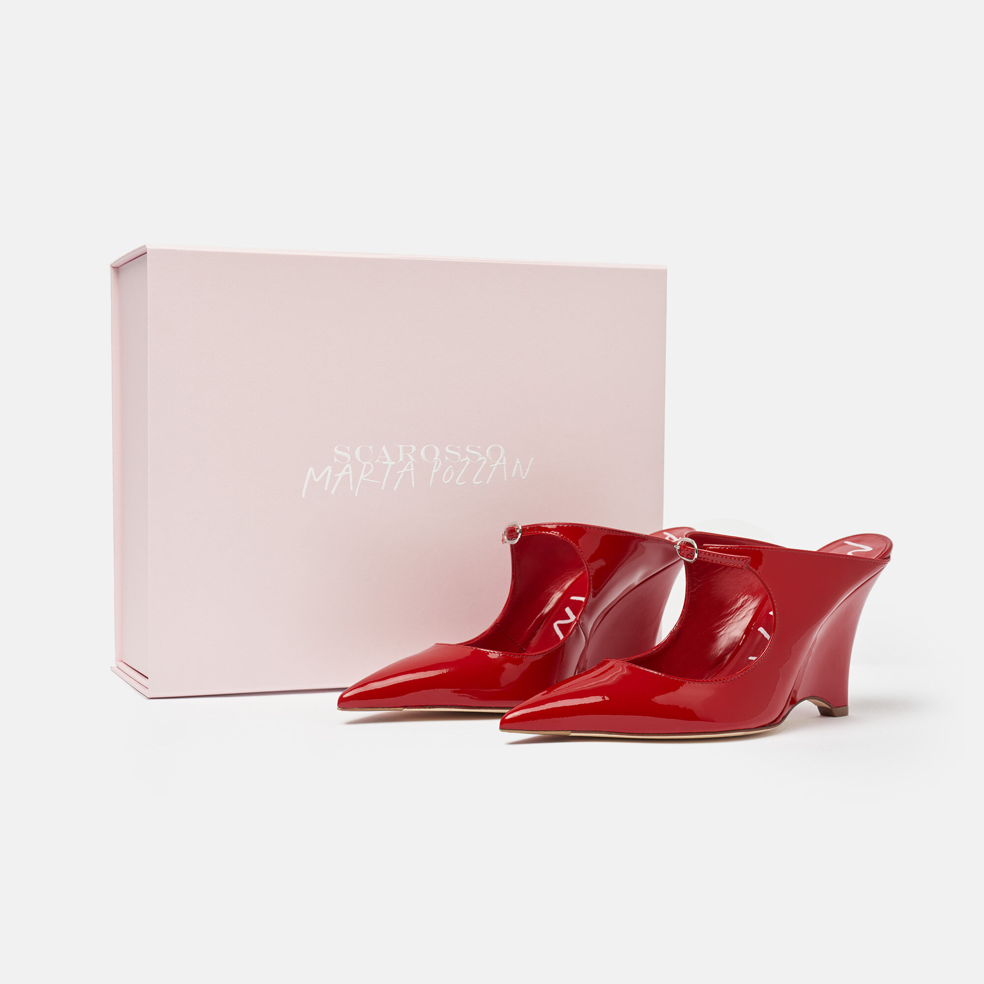 Scarosso Marta II Red Patent Red - Patemt MARTAIIPUMP