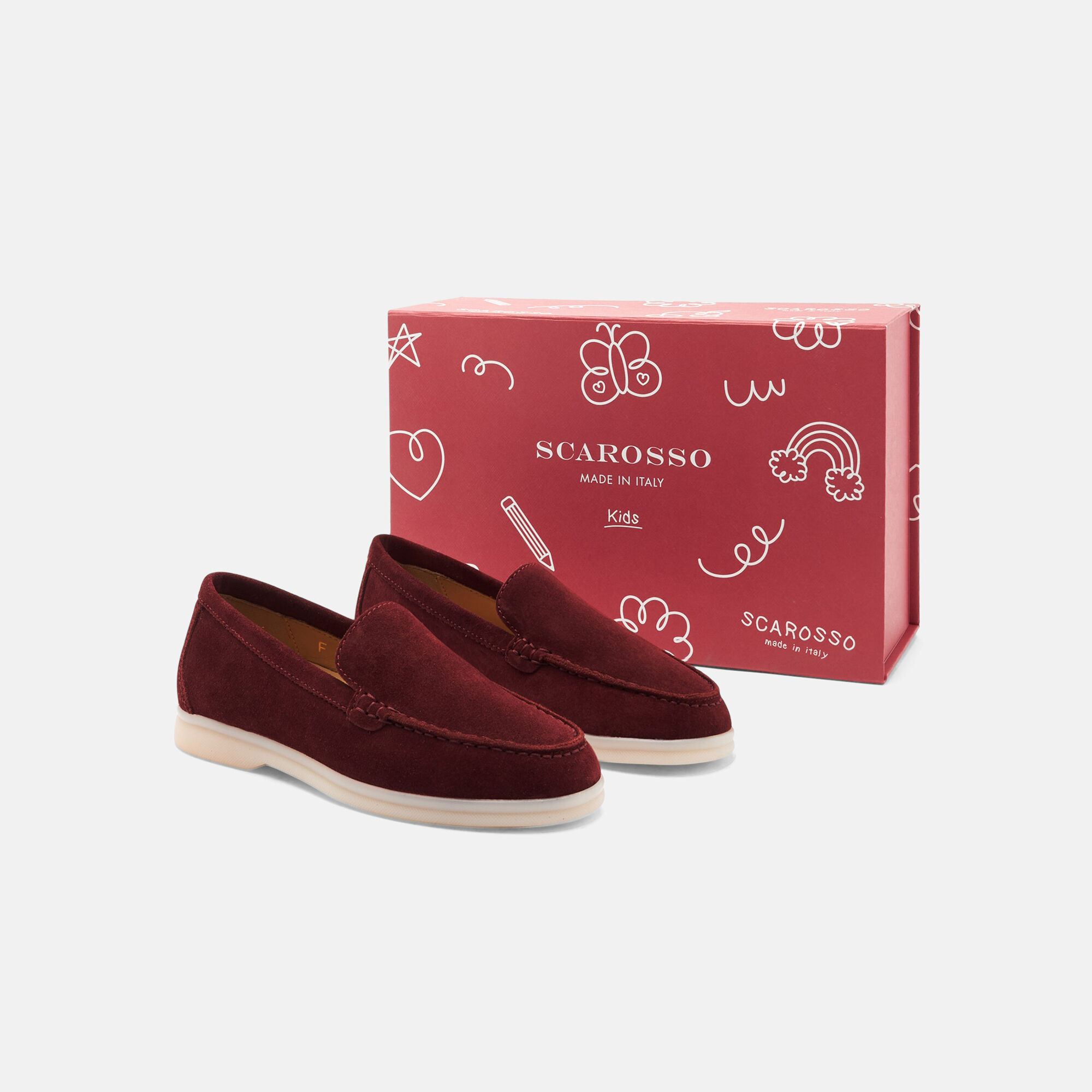Scarosso Ludovica Girl Burgundy Suede Burgundy - Suede LUDOVICAKLOAF