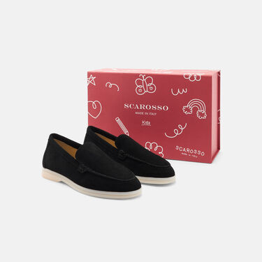 Scarosso Ludovica Girl Black Suede Edit Black - Suede LUDOVICAKLOAF