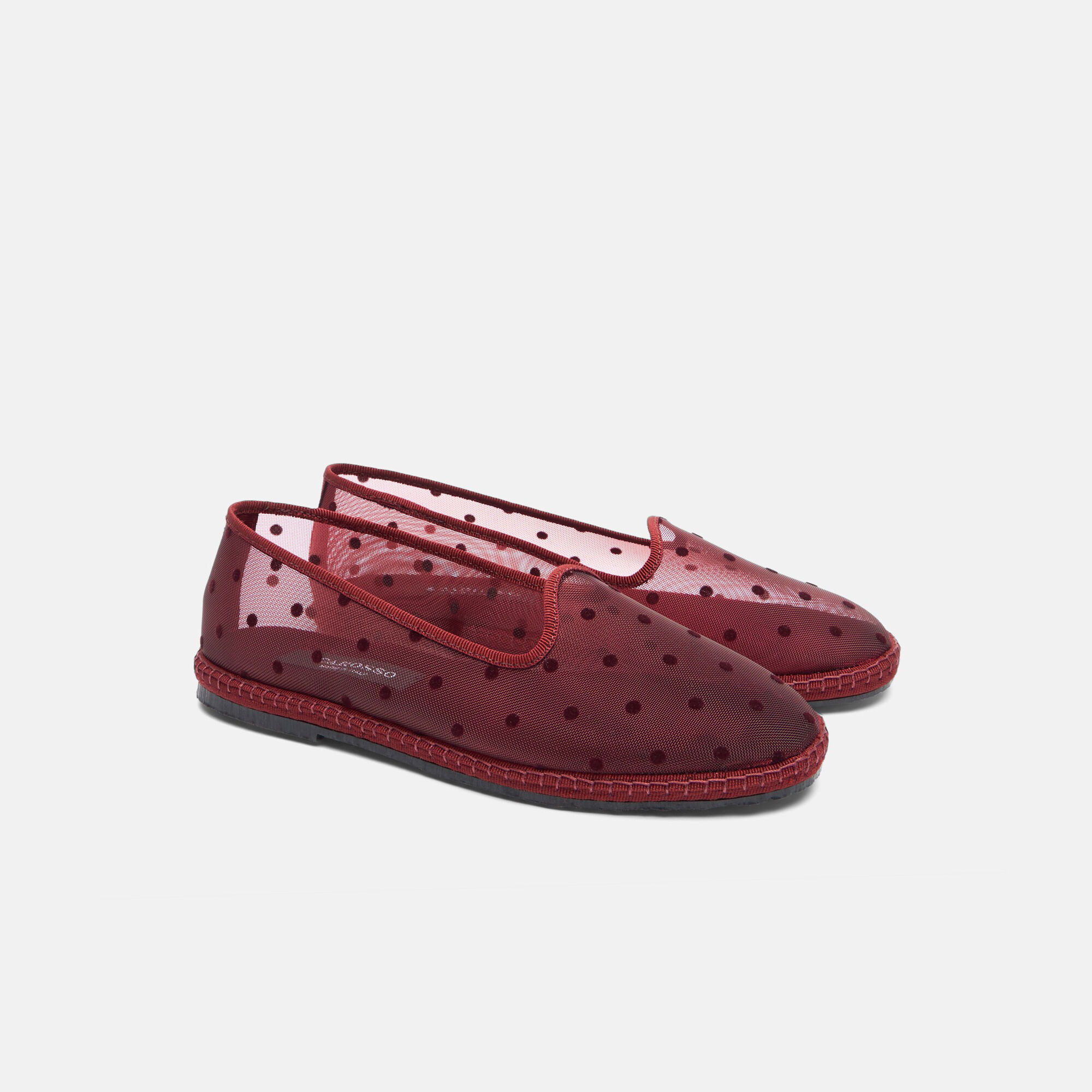 Scarosso Valentina Burgundy Mesh Burgundy - Mesh VALENTINASLIP